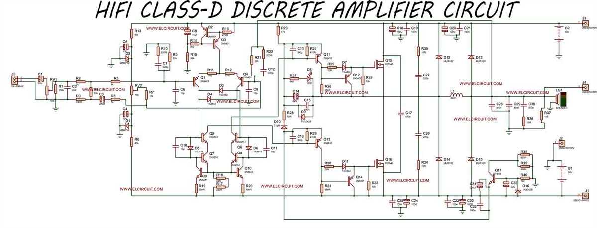 A Simple Class D Amplifier Circuit Diagram